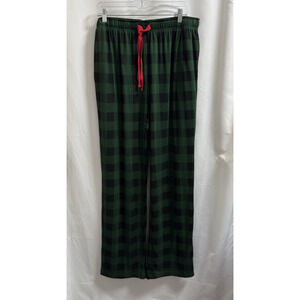 Cuddl Duds Pajama Pants Men's LT Large Tall Green Buffalo Plaid Big & Tall